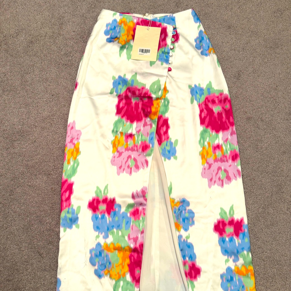 Sabo Skirt floral midi skirt